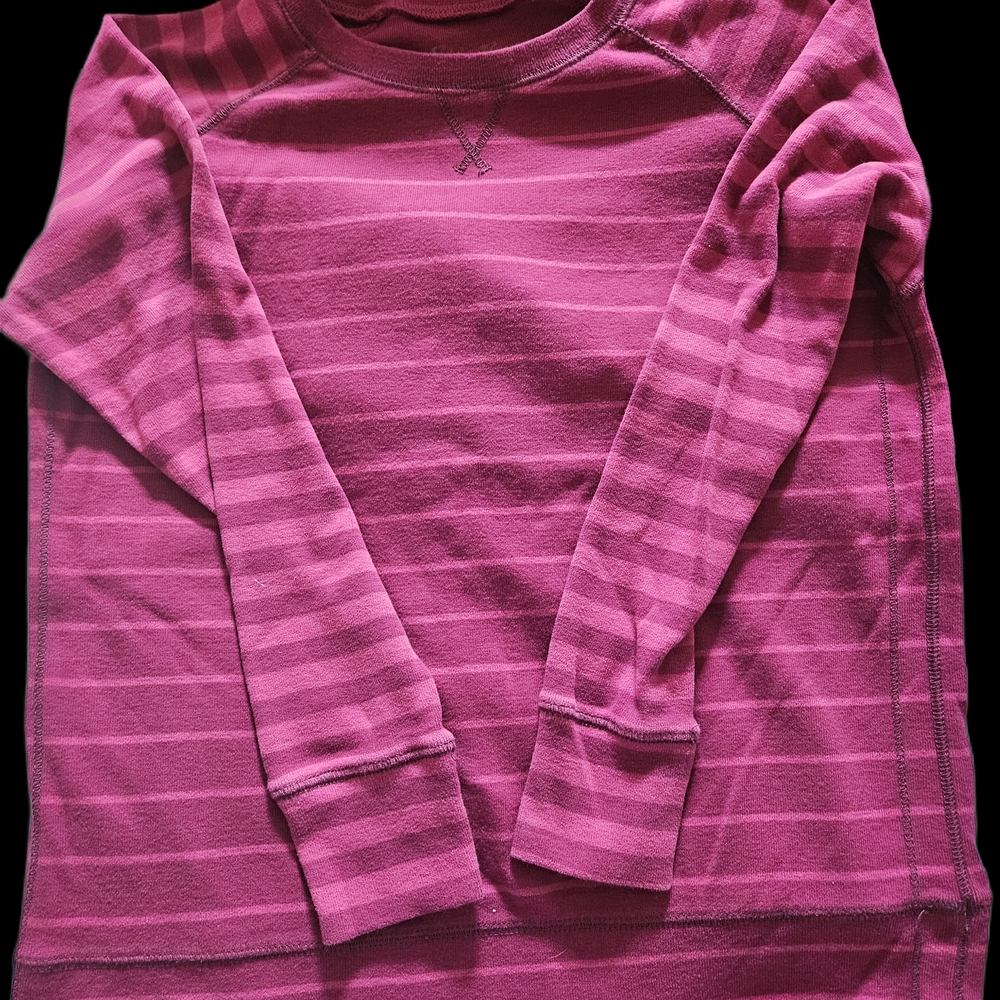 Pink Striped Long Sleeve Shirt